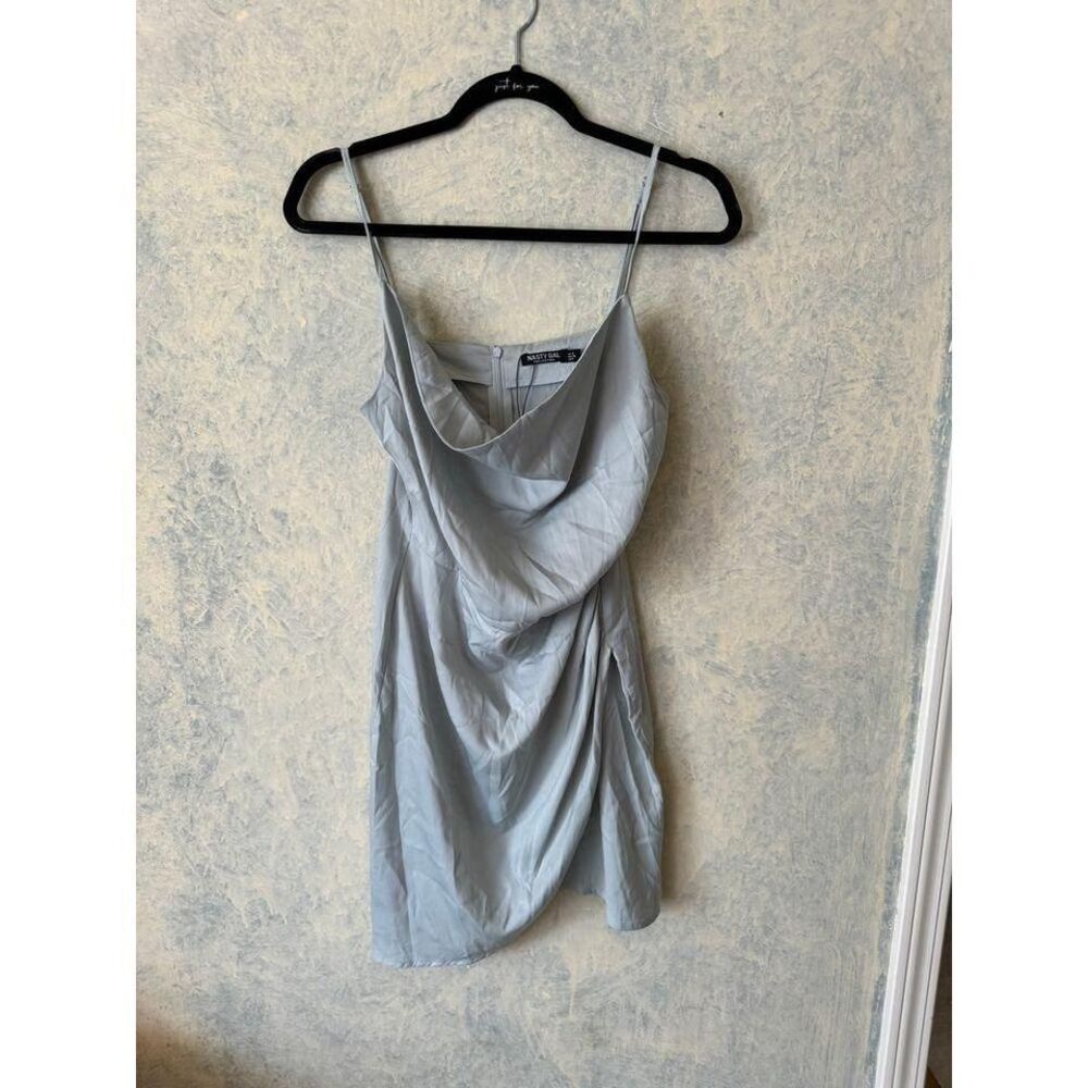 Nasty Gal Light Gray Sleeveless Midi Dress Elegant Cocktail Party‎ Wear